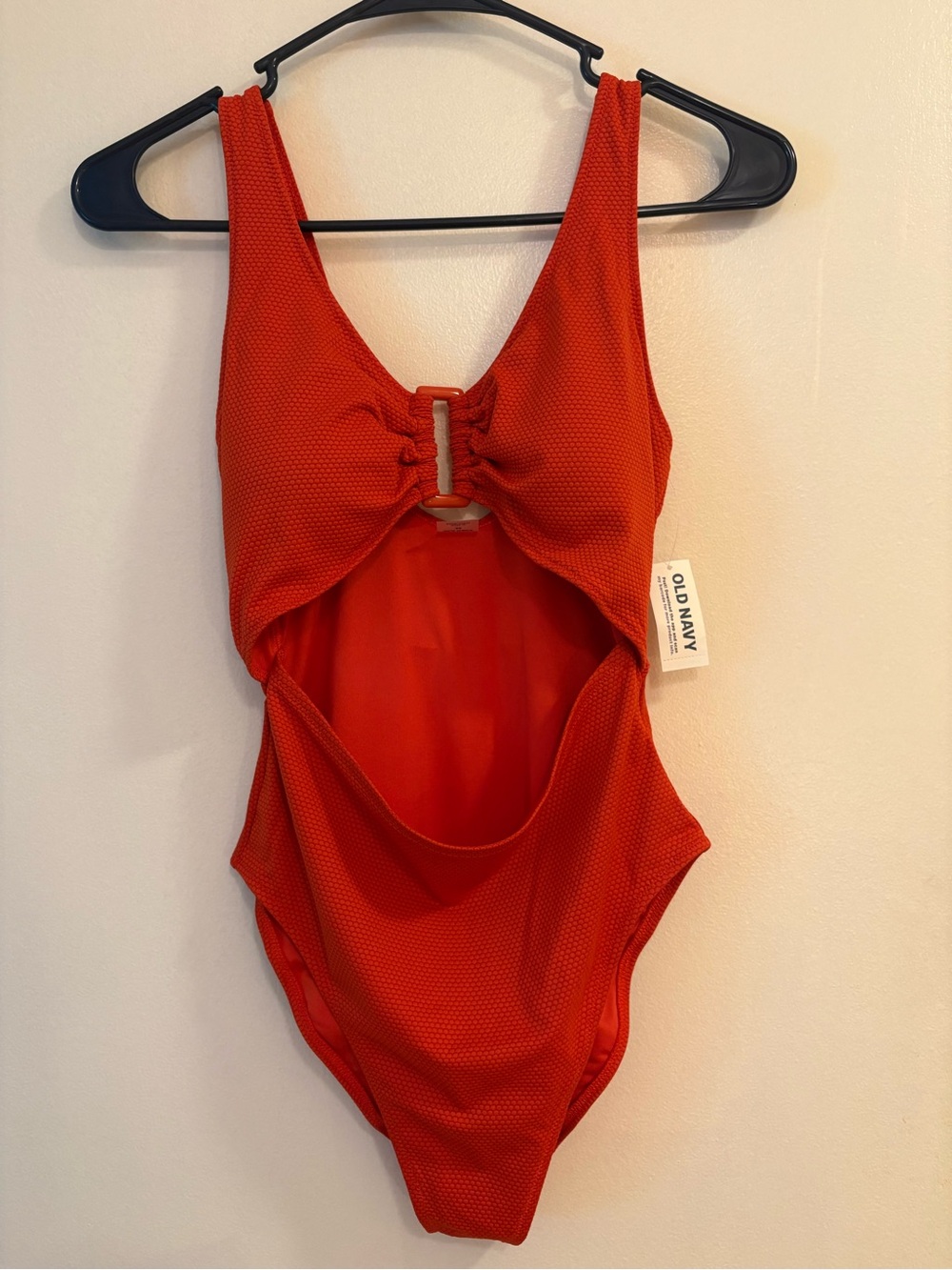 NWT Old Navy Textured One-Piece Cut-Out Swimsuit - Size XS